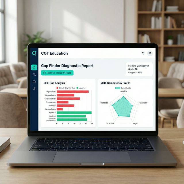 Dashboard phân tích dữ liệu học tập tại CQT Education