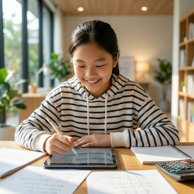 Học sinh và giáo viên tại CQT Education đang thảo luận bài toán vui vẻ